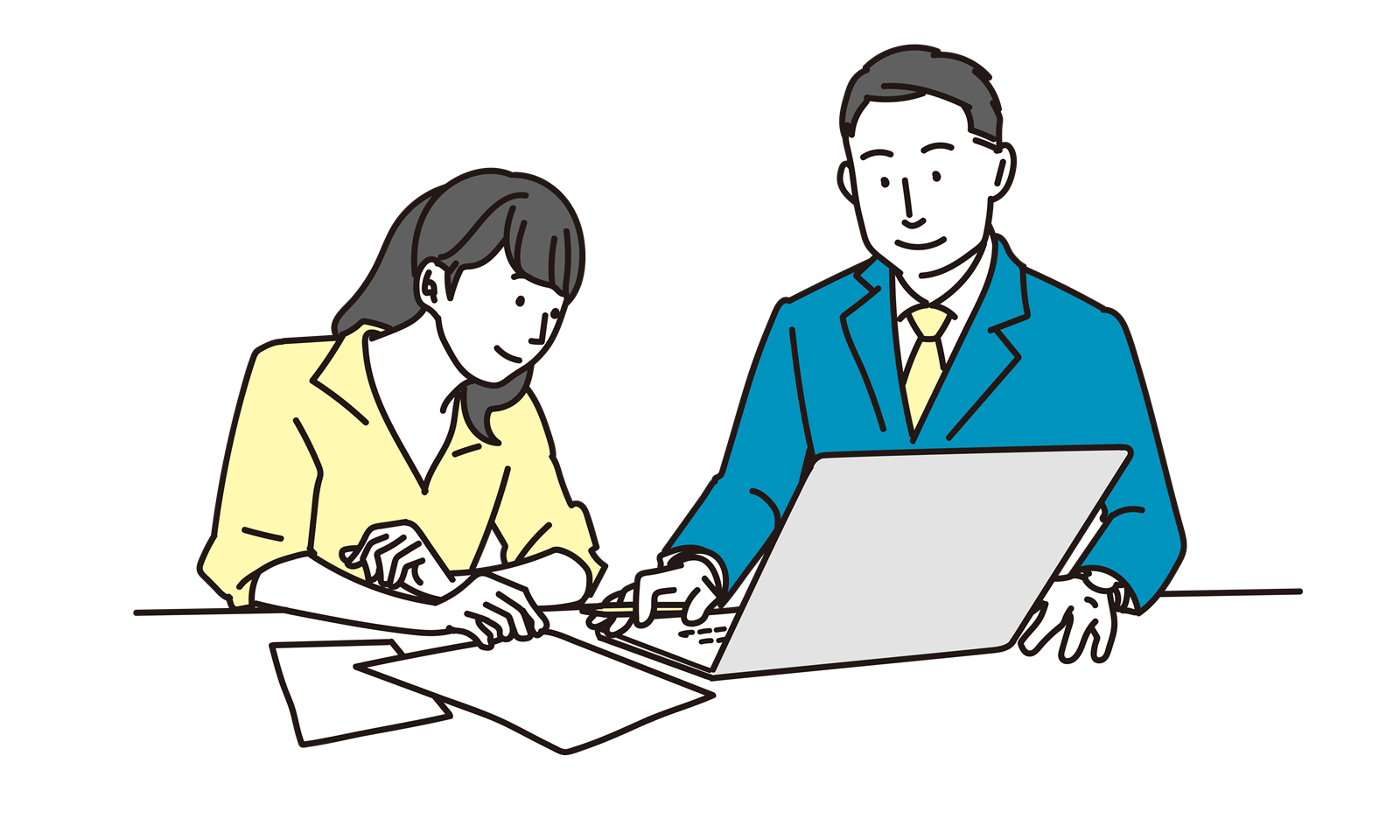 男性と女性のイメージ